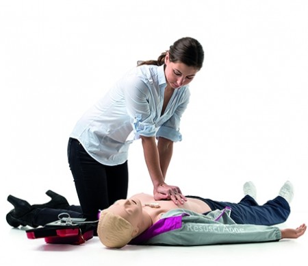Resusci Anne QCPR AED hel kropp m/ trillekoffert