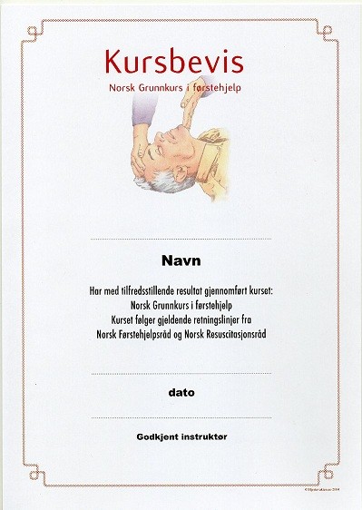kursbevis kursbevis